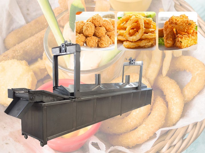 automatic food frying machinery